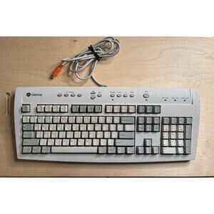 Gateway Vintage Wired PS/2 Keyboard P/N: 7000985 Muliti-media Buttons